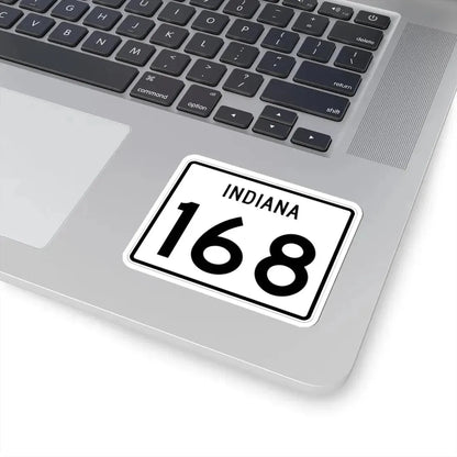 Indiana 168 (Indiana) (Road Sign) STICKER Vinyl Kiss-Cut Decal - The Sticker Space