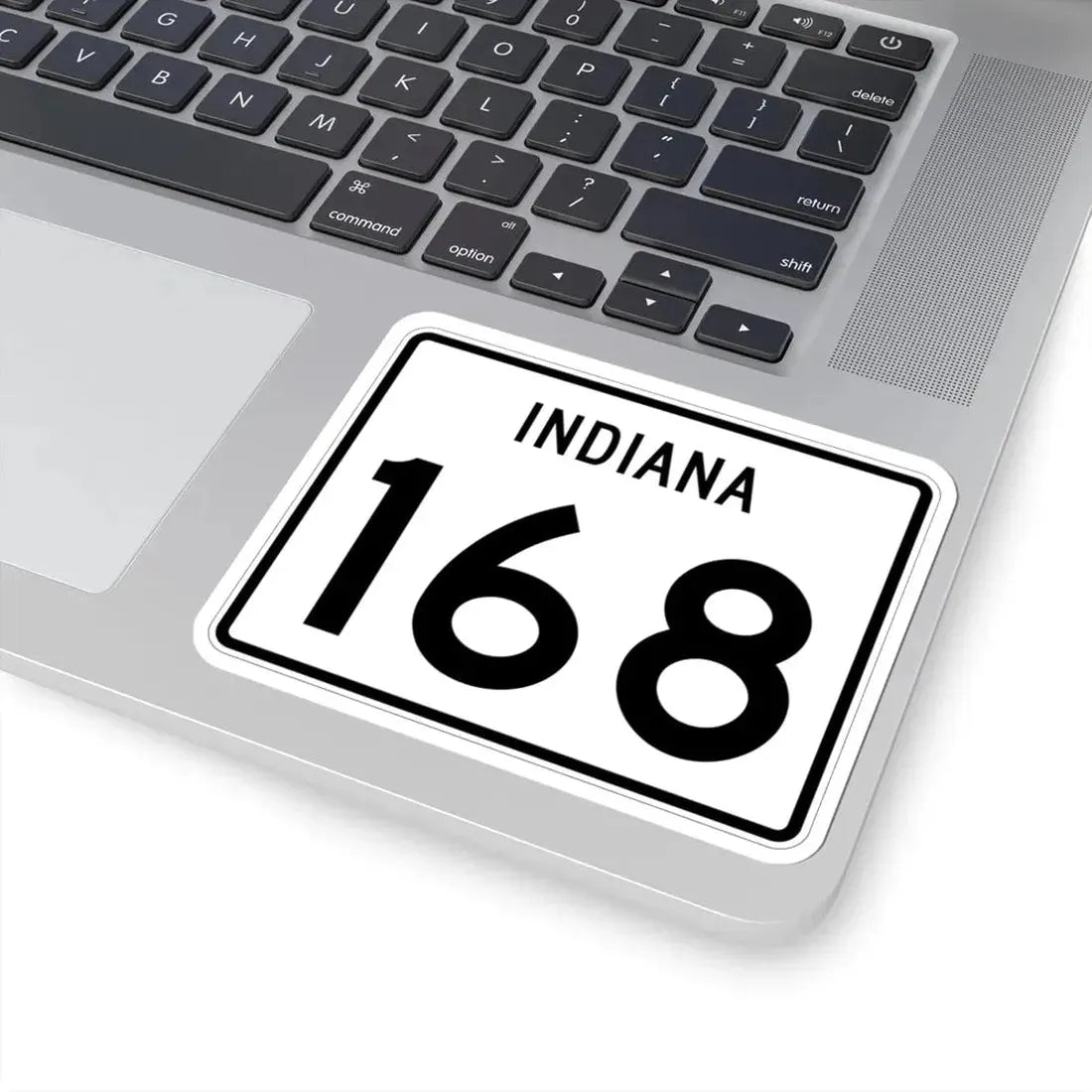 Indiana 168 (Indiana) (Road Sign) STICKER Vinyl Kiss-Cut Decal - The Sticker Space