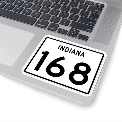 Indiana 168 (Indiana) (Road Sign) STICKER Vinyl Kiss-Cut Decal - The Sticker Space
