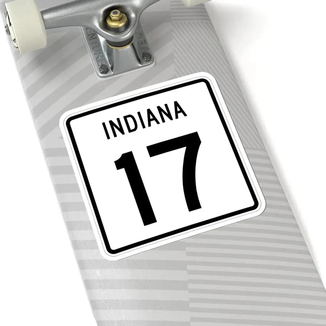 Indiana 17 (Indiana) (Road Sign) STICKER Vinyl Kiss-Cut Decal - The Sticker Space