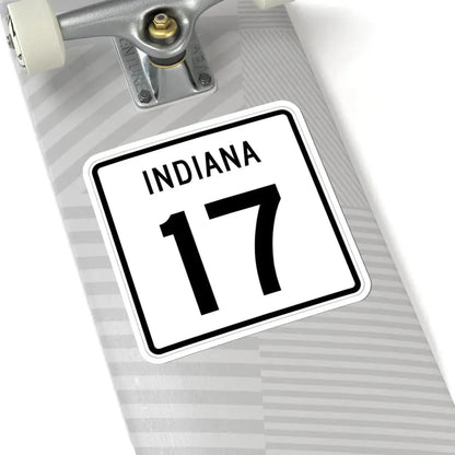 Indiana 17 (Indiana) (Road Sign) STICKER Vinyl Kiss-Cut Decal - The Sticker Space