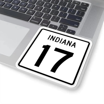 Indiana 17 (Indiana) (Road Sign) STICKER Vinyl Kiss-Cut Decal - The Sticker Space