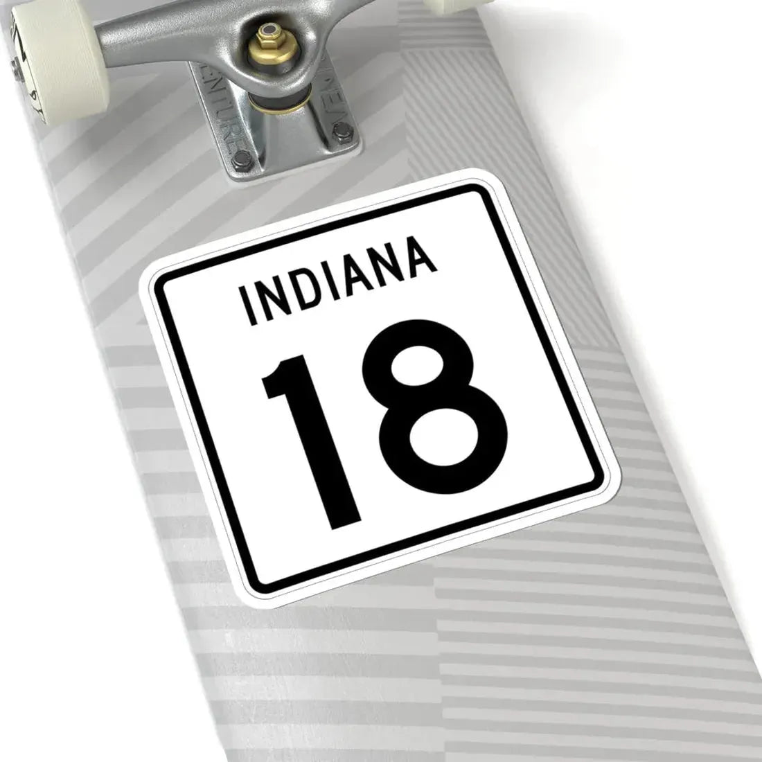 Indiana 18 (Indiana) (Road Sign) STICKER Vinyl Kiss-Cut Decal - The Sticker Space