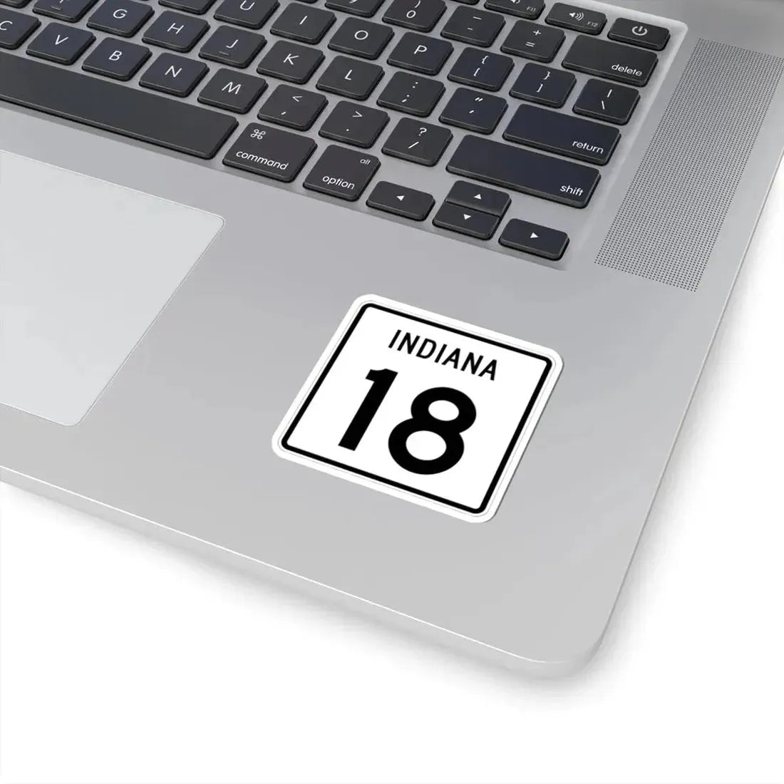 Indiana 18 (Indiana) (Road Sign) STICKER Vinyl Kiss-Cut Decal - The Sticker Space