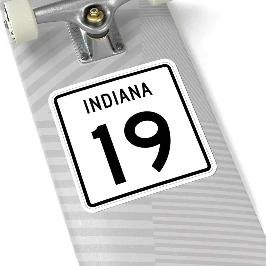 Indiana 19 (Indiana) (Road Sign) STICKER Vinyl Kiss-Cut Decal - The Sticker Space