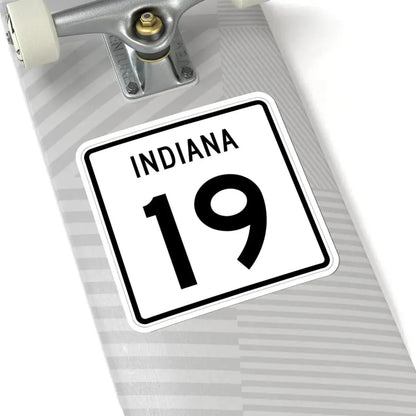Indiana 19 (Indiana) (Road Sign) STICKER Vinyl Kiss-Cut Decal - The Sticker Space