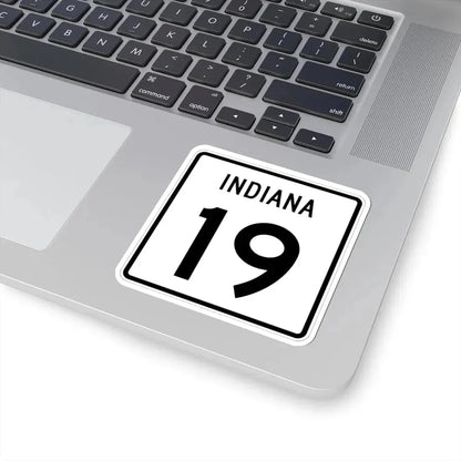 Indiana 19 (Indiana) (Road Sign) STICKER Vinyl Kiss-Cut Decal - The Sticker Space