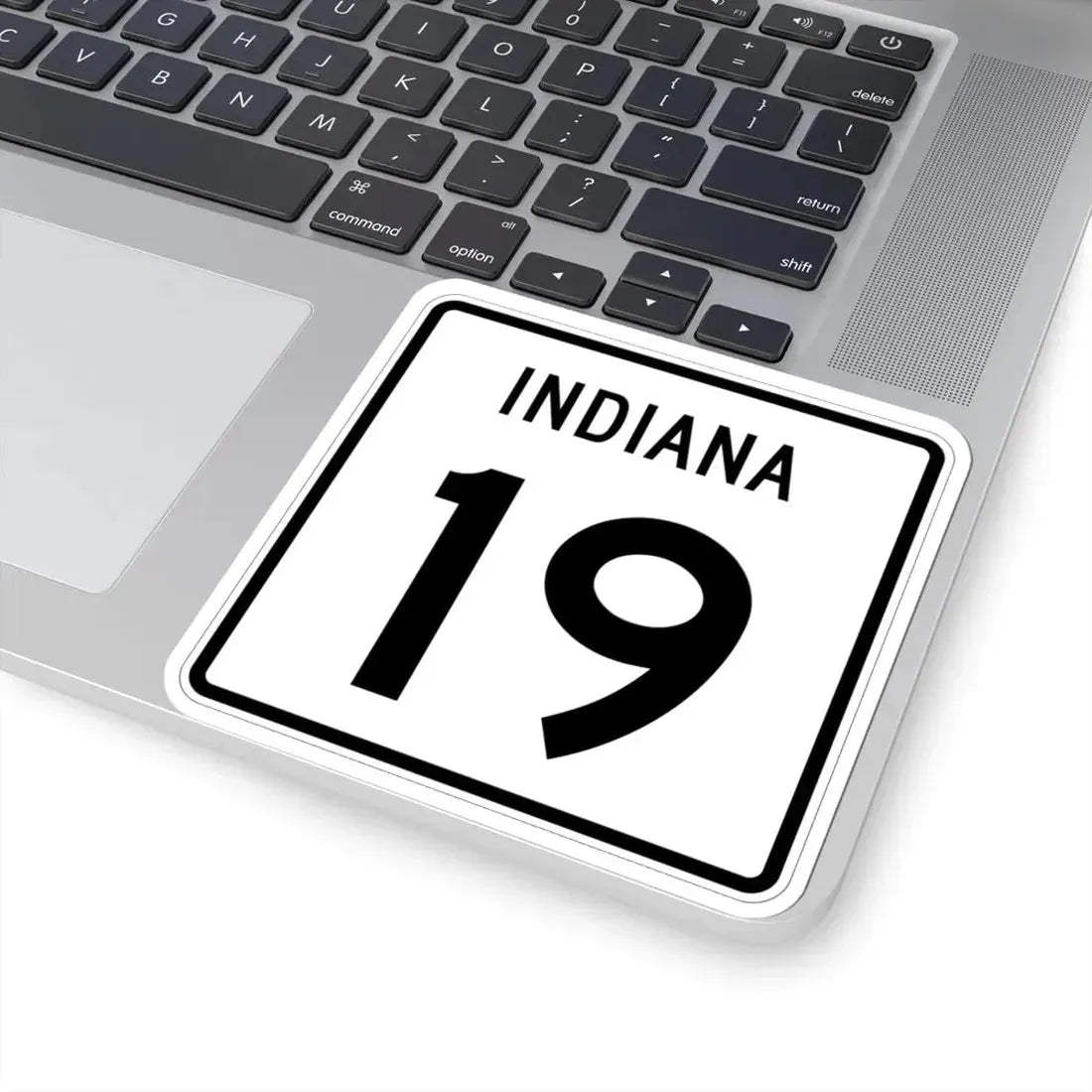 Indiana 19 (Indiana) (Road Sign) STICKER Vinyl Kiss-Cut Decal - The Sticker Space
