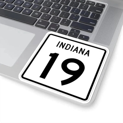 Indiana 19 (Indiana) (Road Sign) STICKER Vinyl Kiss-Cut Decal - The Sticker Space