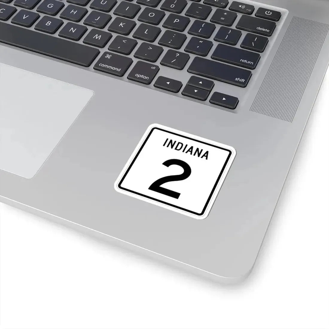 Indiana 2 (Indiana) (Road Sign) STICKER Vinyl Kiss-Cut Decal - The Sticker Space