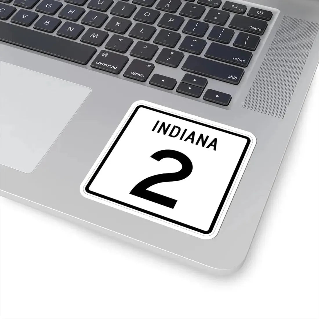 Indiana 2 (Indiana) (Road Sign) STICKER Vinyl Kiss-Cut Decal - The Sticker Space
