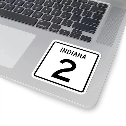 Indiana 2 (Indiana) (Road Sign) STICKER Vinyl Kiss-Cut Decal - The Sticker Space
