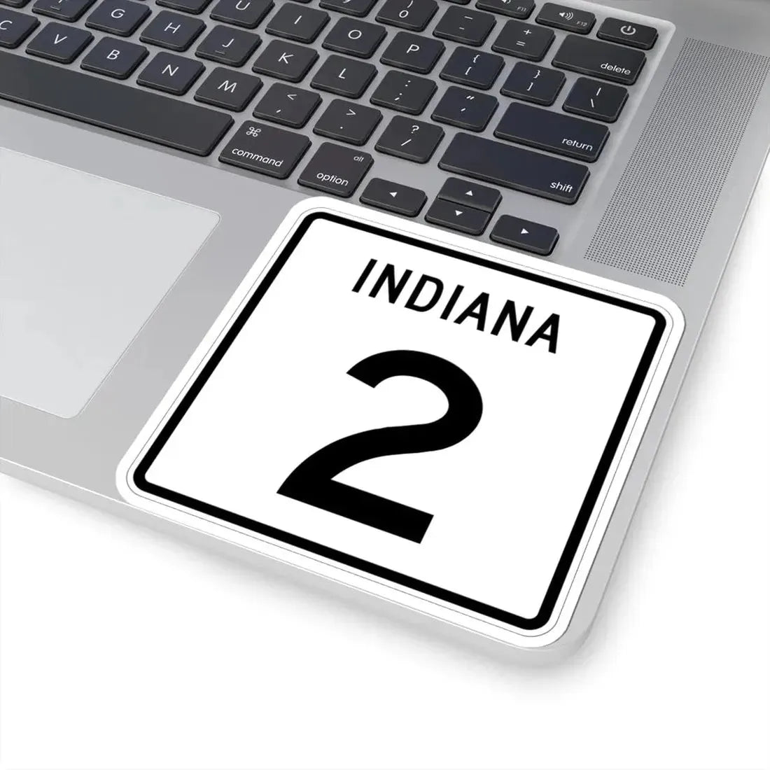 Indiana 2 (Indiana) (Road Sign) STICKER Vinyl Kiss-Cut Decal - The Sticker Space
