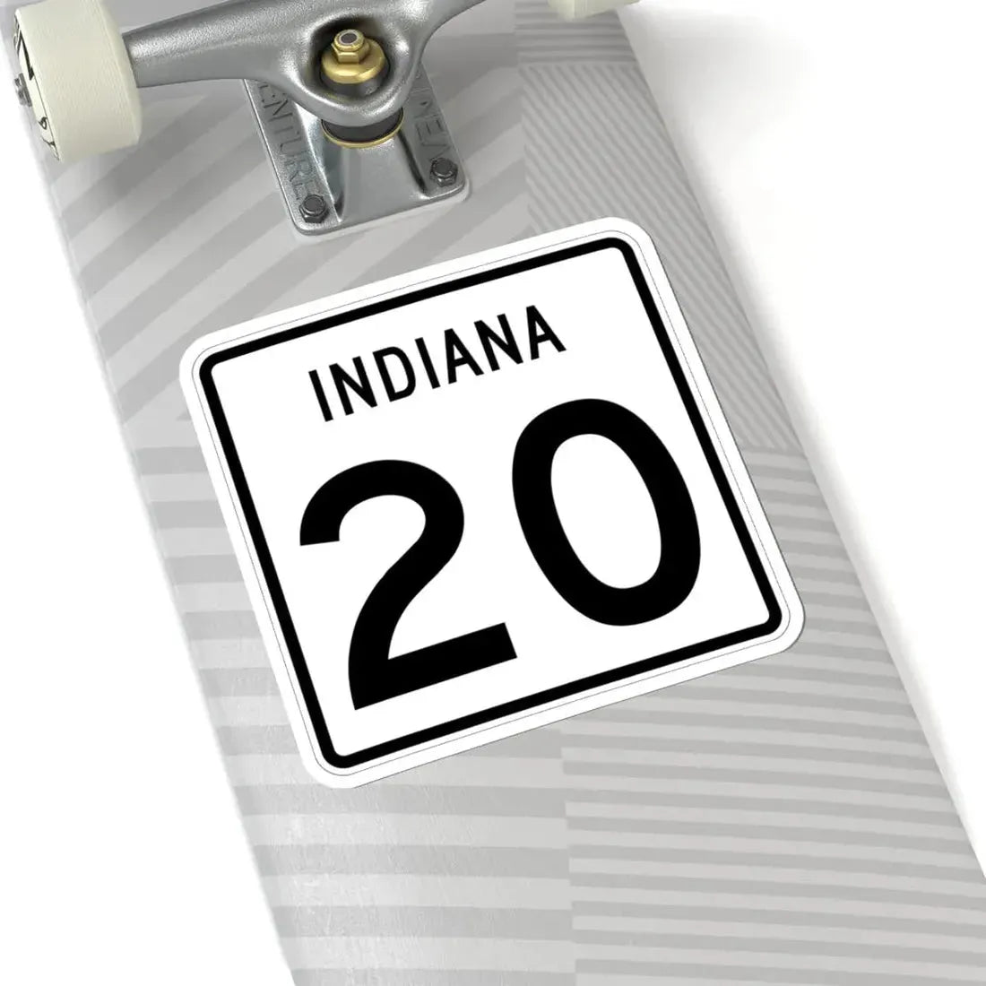 Indiana 20 (Indiana) (Road Sign) STICKER Vinyl Kiss-Cut Decal - The Sticker Space