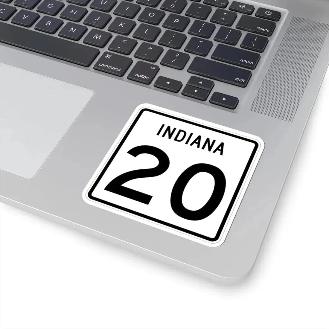 Indiana 20 (Indiana) (Road Sign) STICKER Vinyl Kiss-Cut Decal - The Sticker Space