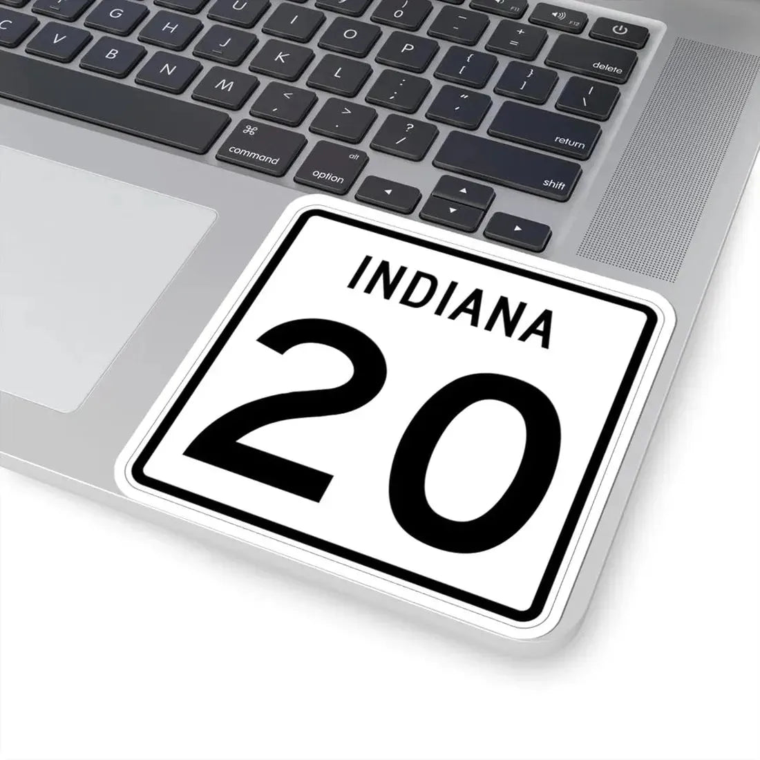 Indiana 20 (Indiana) (Road Sign) STICKER Vinyl Kiss-Cut Decal - The Sticker Space