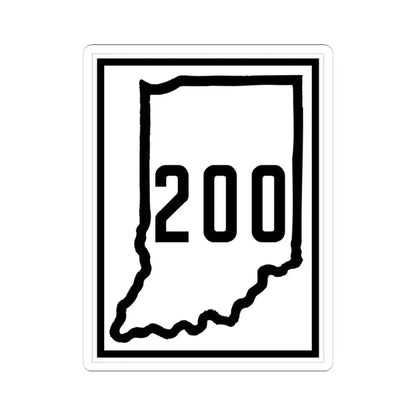 Indiana 200 1926 (Indiana) (Road Sign) STICKER Vinyl Kiss-Cut Decal 3 Inch White - The Sticker Space