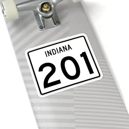 Indiana 201 (Indiana) (Road Sign) STICKER Vinyl Kiss-Cut Decal - The Sticker Space