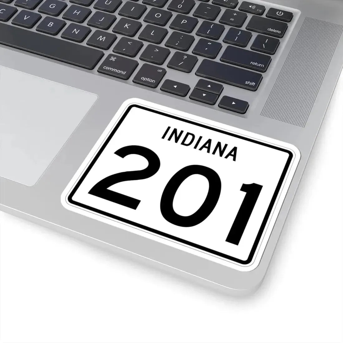 Indiana 201 (Indiana) (Road Sign) STICKER Vinyl Kiss-Cut Decal - The Sticker Space