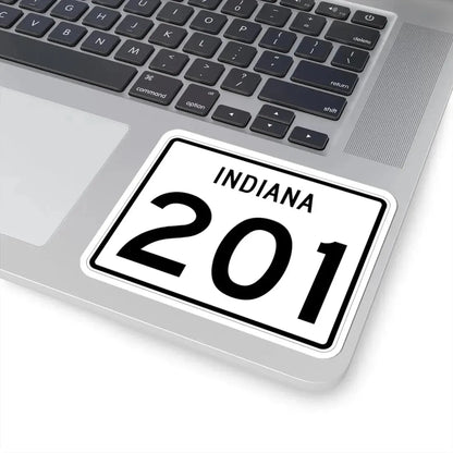 Indiana 201 (Indiana) (Road Sign) STICKER Vinyl Kiss-Cut Decal - The Sticker Space