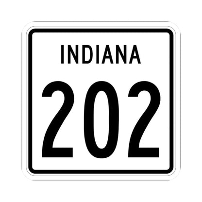 Indiana 202 1955 (Indiana) (Road Sign) STICKER Vinyl Kiss-Cut Decal 2 Inch White - The Sticker Space