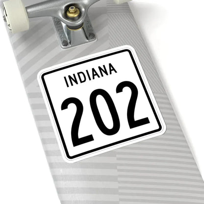 Indiana 202 1955 (Indiana) (Road Sign) STICKER Vinyl Kiss-Cut Decal - The Sticker Space