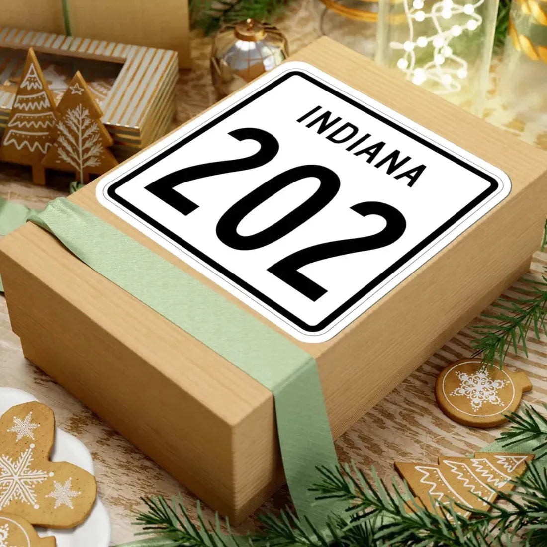 Indiana 202 1955 (Indiana) (Road Sign) STICKER Vinyl Kiss-Cut Decal - The Sticker Space