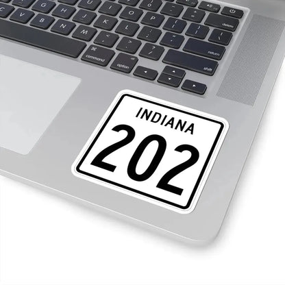 Indiana 202 1955 (Indiana) (Road Sign) STICKER Vinyl Kiss-Cut Decal - The Sticker Space