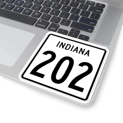 Indiana 202 1955 (Indiana) (Road Sign) STICKER Vinyl Kiss-Cut Decal - The Sticker Space