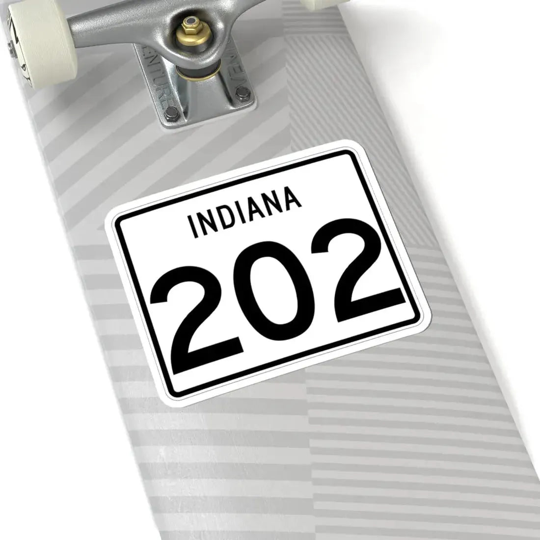 Indiana 202 (Indiana) (Road Sign) STICKER Vinyl Kiss-Cut Decal - The Sticker Space