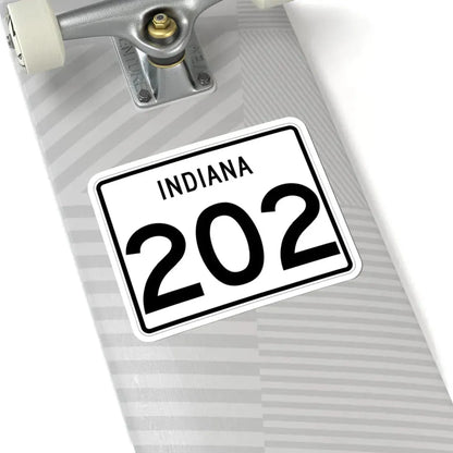Indiana 202 (Indiana) (Road Sign) STICKER Vinyl Kiss-Cut Decal - The Sticker Space