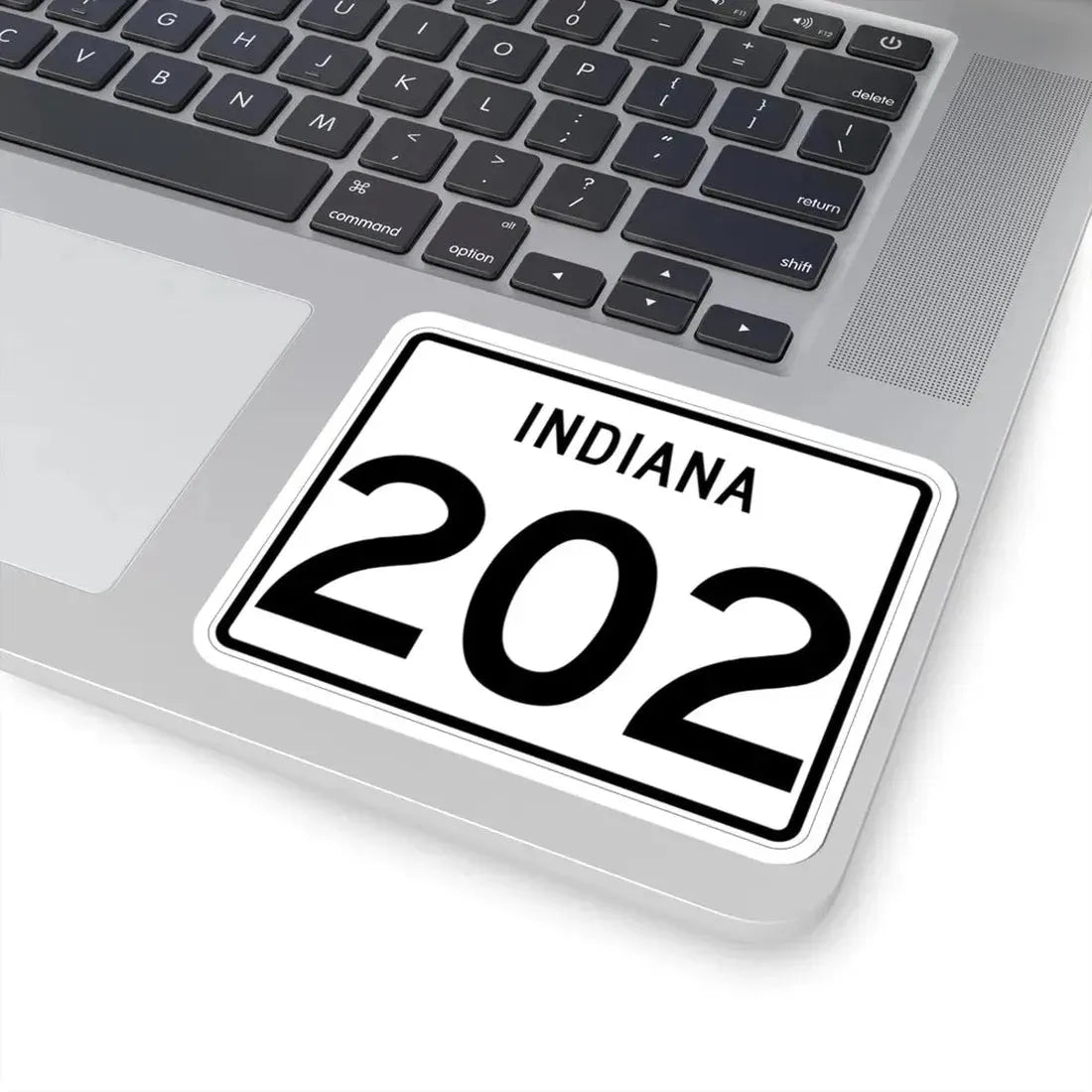 Indiana 202 (Indiana) (Road Sign) STICKER Vinyl Kiss-Cut Decal - The Sticker Space