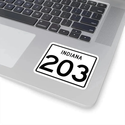 Indiana 203 (Indiana) (Road Sign) STICKER Vinyl Kiss-Cut Decal - The Sticker Space