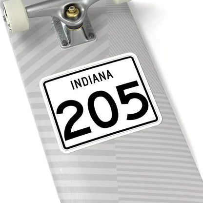 Indiana 205 (Indiana) (Road Sign) STICKER Vinyl Kiss-Cut Decal - The Sticker Space