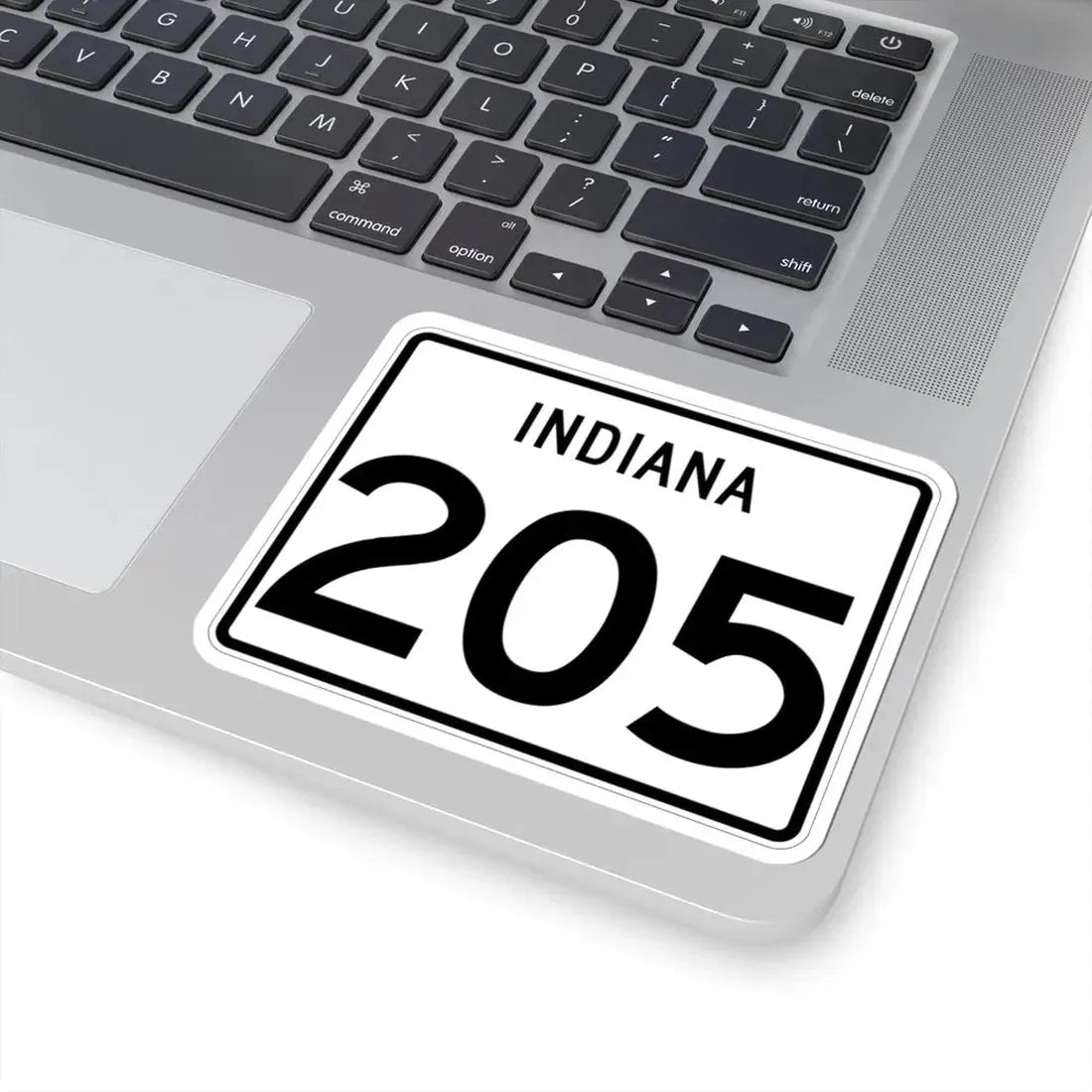 Indiana 205 (Indiana) (Road Sign) STICKER Vinyl Kiss-Cut Decal - The Sticker Space