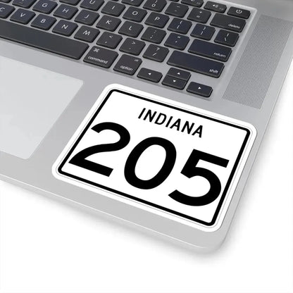 Indiana 205 (Indiana) (Road Sign) STICKER Vinyl Kiss-Cut Decal - The Sticker Space