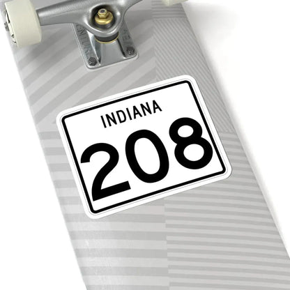Indiana 208 (Indiana) (Road Sign) STICKER Vinyl Kiss-Cut Decal - The Sticker Space