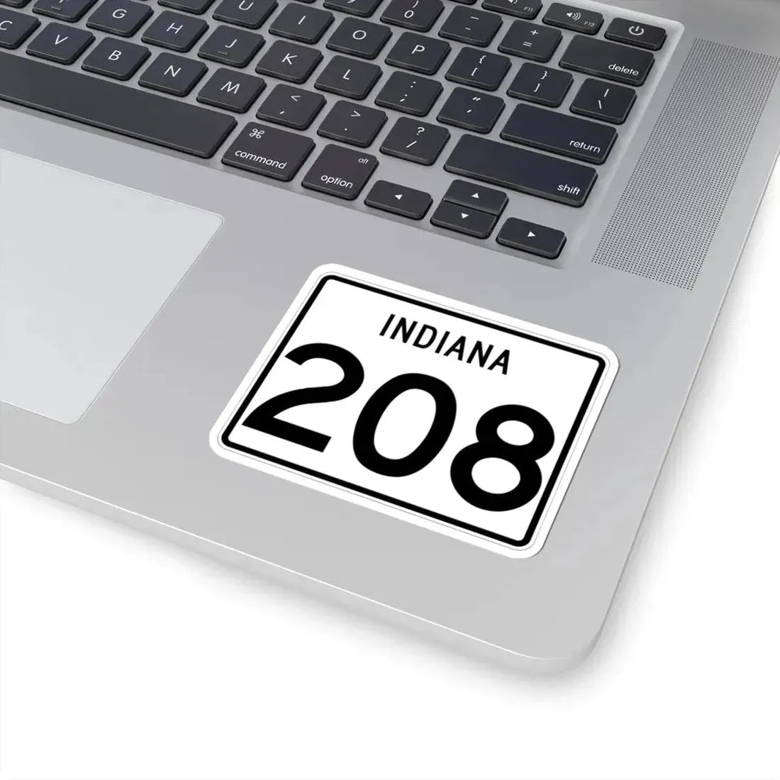 Indiana 208 (Indiana) (Road Sign) STICKER Vinyl Kiss-Cut Decal - The Sticker Space