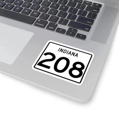 Indiana 208 (Indiana) (Road Sign) STICKER Vinyl Kiss-Cut Decal - The Sticker Space