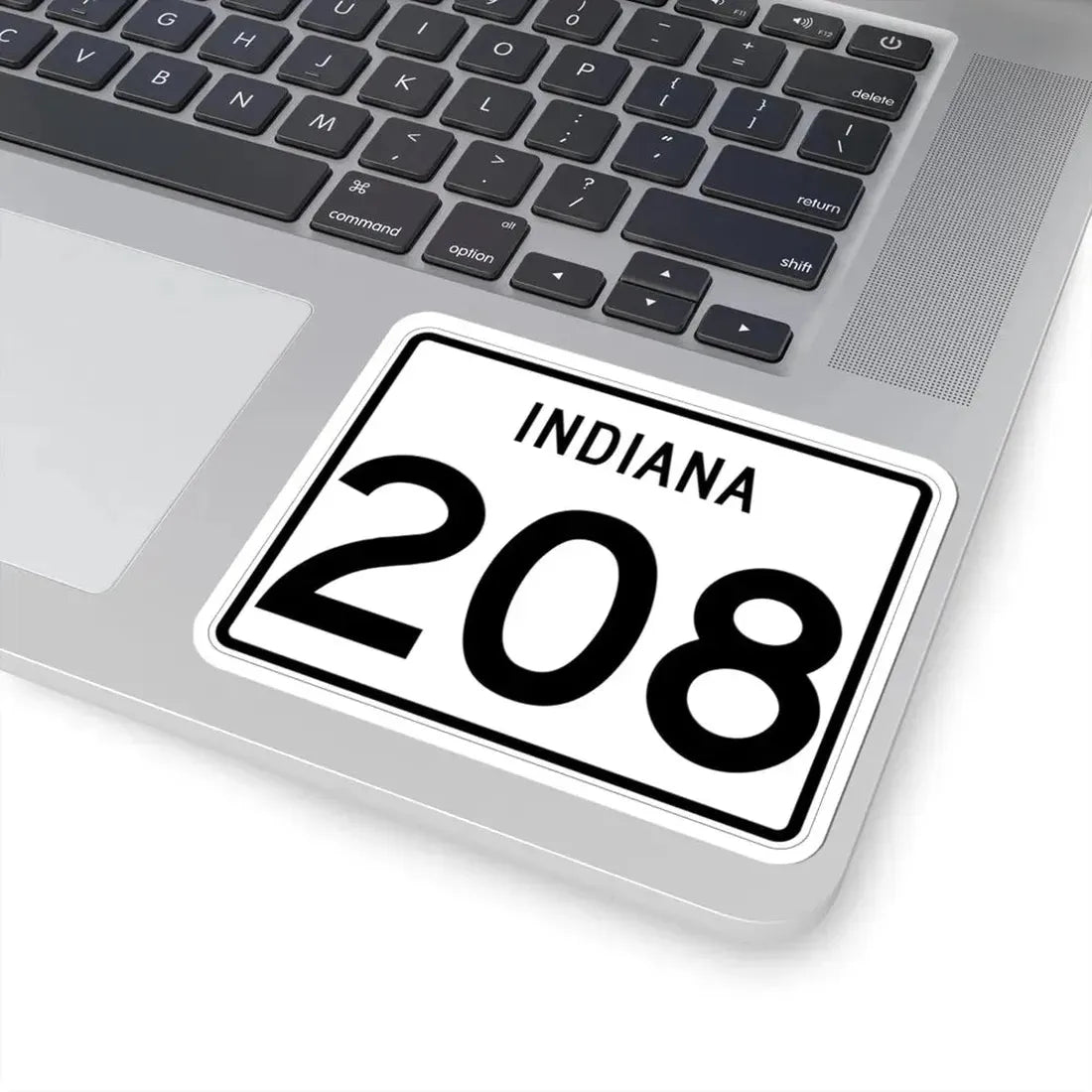 Indiana 208 (Indiana) (Road Sign) STICKER Vinyl Kiss-Cut Decal - The Sticker Space