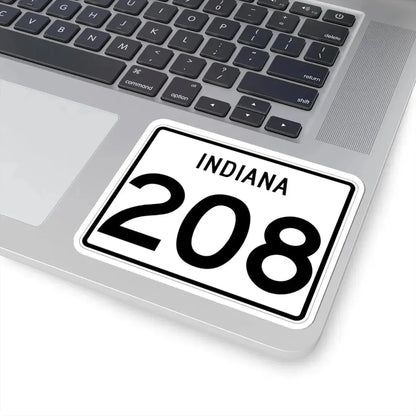 Indiana 208 (Indiana) (Road Sign) STICKER Vinyl Kiss-Cut Decal - The Sticker Space