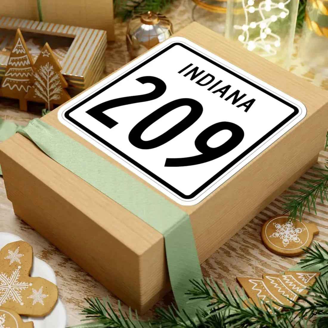 Indiana 209 1955 (Indiana) (Road Sign) STICKER Vinyl Kiss-Cut Decal - The Sticker Space