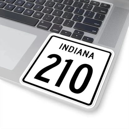 Indiana 210 1955 (Indiana) (Road Sign) STICKER Vinyl Kiss-Cut Decal - The Sticker Space