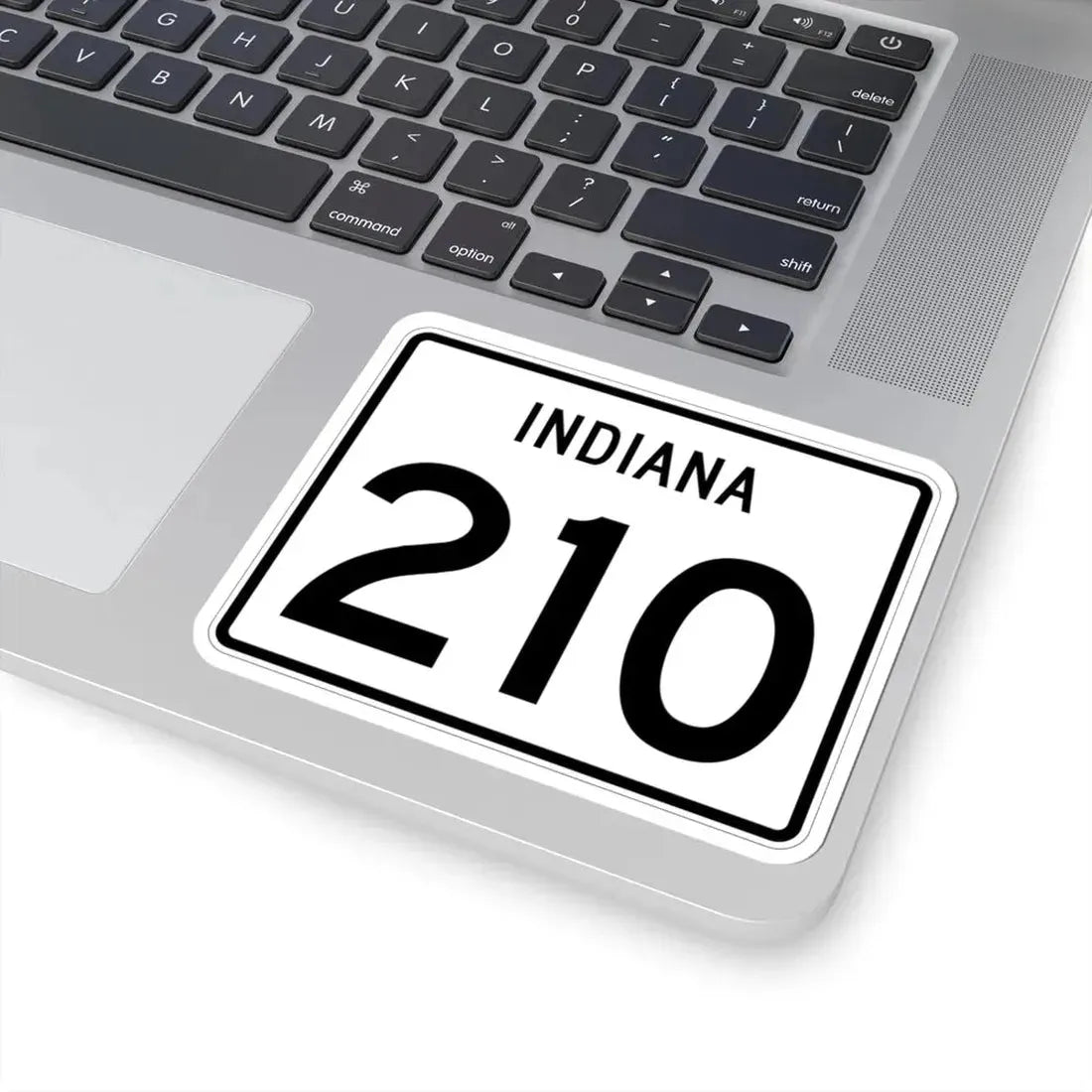 Indiana 210 (Indiana) (Road Sign) STICKER Vinyl Kiss-Cut Decal - The Sticker Space