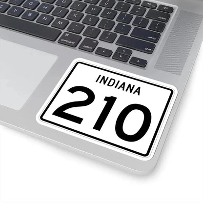 Indiana 210 (Indiana) (Road Sign) STICKER Vinyl Kiss-Cut Decal - The Sticker Space