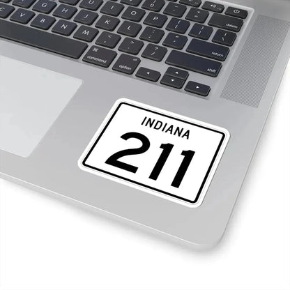Indiana 211 (Indiana) (Road Sign) STICKER Vinyl Kiss-Cut Decal - The Sticker Space