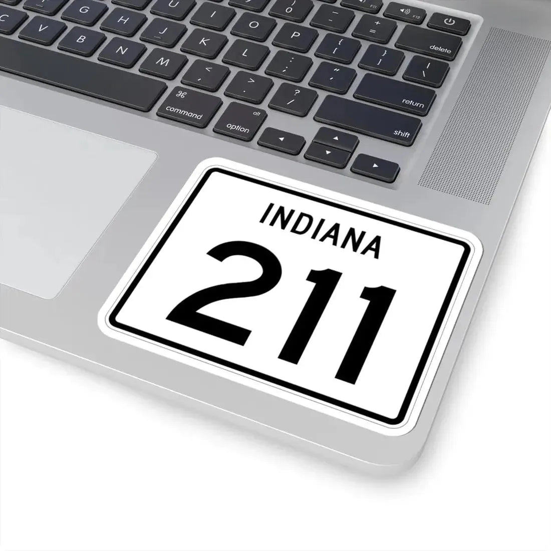 Indiana 211 (Indiana) (Road Sign) STICKER Vinyl Kiss-Cut Decal - The Sticker Space