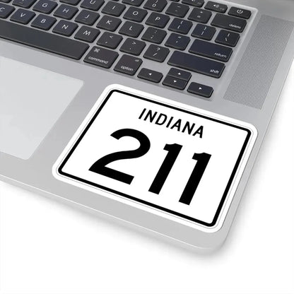 Indiana 211 (Indiana) (Road Sign) STICKER Vinyl Kiss-Cut Decal - The Sticker Space
