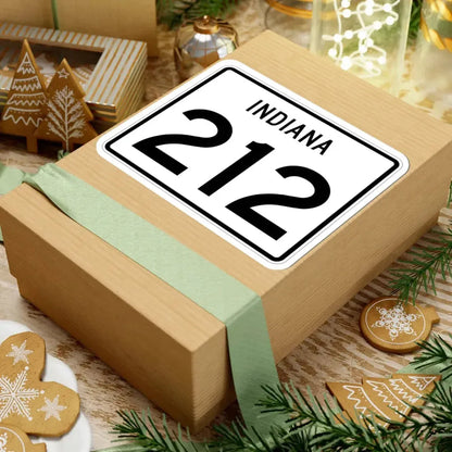 Indiana 212 (Indiana) (Road Sign) STICKER Vinyl Kiss-Cut Decal - The Sticker Space
