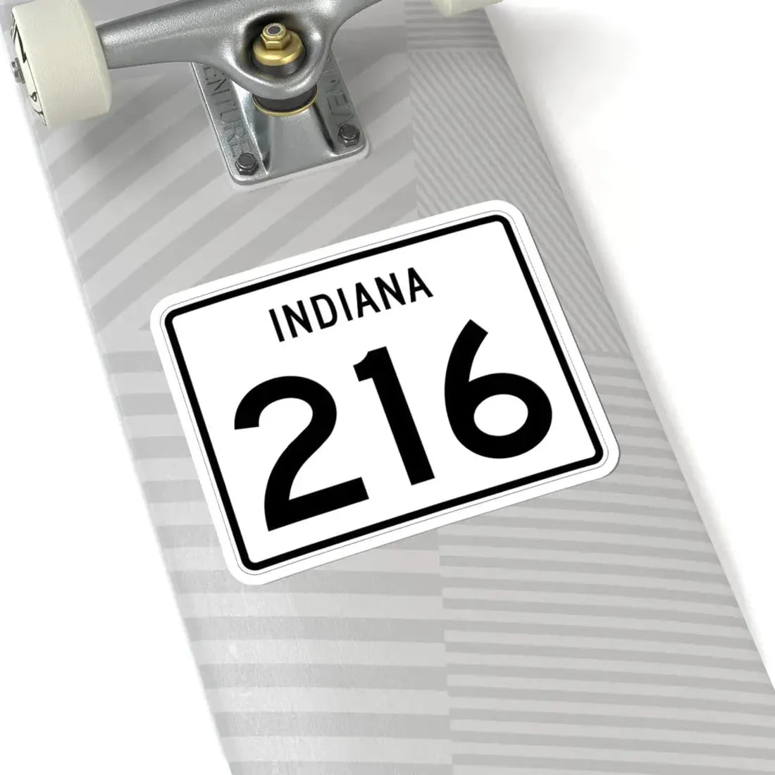 Indiana 216 (Indiana) (Road Sign) STICKER Vinyl Kiss-Cut Decal - The Sticker Space